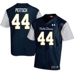 Notre Dame Fighting Irish Men's Alex Peitsch #44 Navy Under Armour Alternate Authentic Stitched College NCAA Football Jersey CKW4499JU